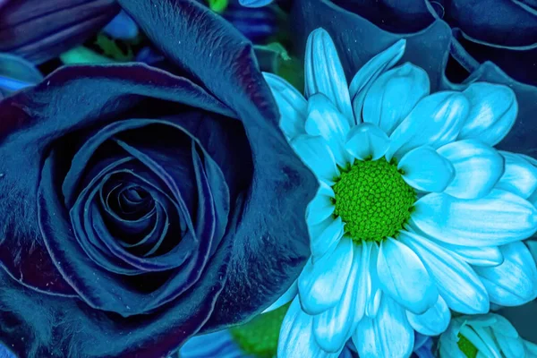 Kolorowy Widok Kwiatów Bukiecie — Zdjęcie stockowe
