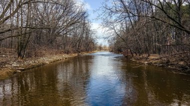 Su artık donmuş değil. Nehir, akan suyla açıktır. Ormandaki ağaçlar hâlâ çıplak. Ama bahar geldi ve kış geçti.