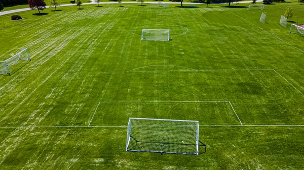 View Green Bay Wisconsin Park Its Soccer Field — Stock fotografie