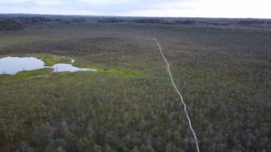 Bataklık zemin insansız hava aracı videosu