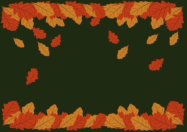 Sonbahar yaprakları mevsimlik arka planda düşerken pürüzsüz desen. Düşen sonbahar altın, kırmızı ve turuncu yapraklar. El çizimi. Tekstil, duvar kağıtları ve hediye paketi için sonbahar yaprakları.