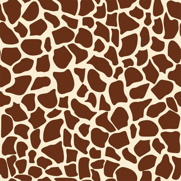 Patrón vectorial sin costura abstracto de la piel de la jirafa. Impresión abstracta de la piel de animales salvajes. Para impresión, web, decoración para el hogar, moda, superficie, diseño gráfico — Archivo Imágenes Vectoriales