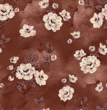 Koyu mavi arkaplan rengine sahip beyaz çiçek tasarımı