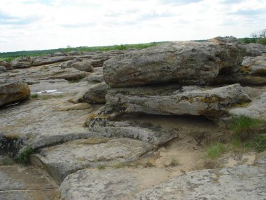 Parkın taştan manzarası