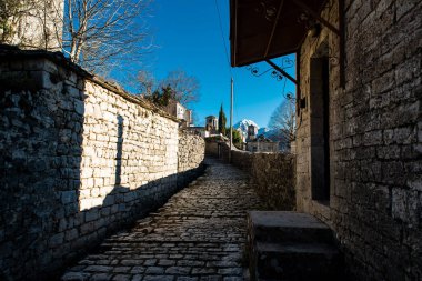 Kallarite köyü, Epirus, Ioannina, Yunanistan 'da geleneksel bir köy.