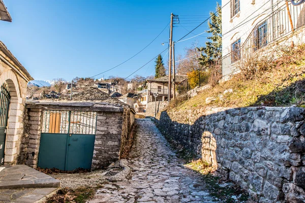 Kallarites Village Tzoumerka Epirus Sunny Winter Day — Stock Photo, Image