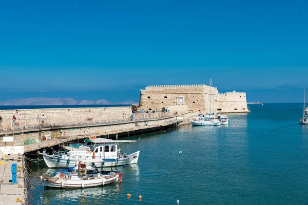 Koules Fortress Heraklion City Beautiful Day Crete Greece — 스톡 사진