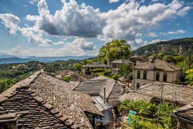 View at the Papingo village, on a summer day, Ioannina, Greece