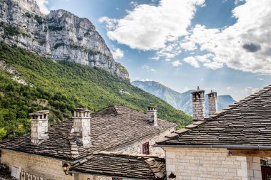 View at the Papingo village, on a summer day, Ioannina, Greece