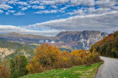 Papingo mountain on a Autumn day in Ioannina, Greece