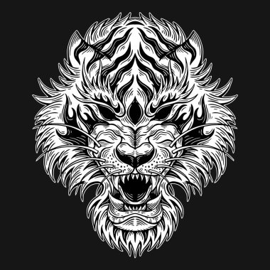 Kara Sanat Kaplanı Kafası Hayvan Eli Yumurtadan Çıkarma Biçimi