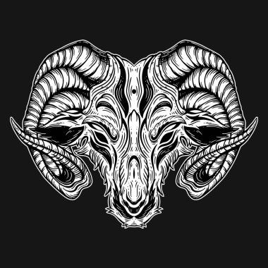 Koyu Sanat Keçisi Kuzu Başı Hayvan Eli Yumurtadan Çıkarma Biçimi