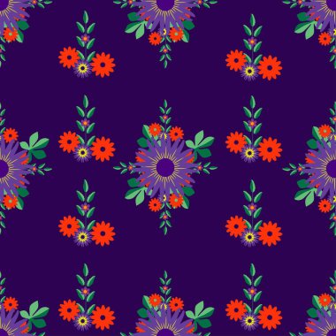 Çiçek deseni, profesyonel, modern, renkli, pürüzsüz ve zarif tasarımlarınız, arka planınız ve dokunuz için tamamen katmanlı, iyi düzenlenmiş ve düzenlenebilir bir şablondur.