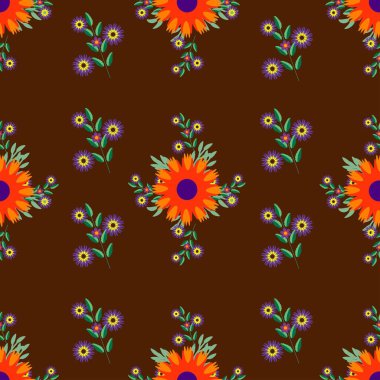 Çiçek deseni, profesyonel, modern, renkli, pürüzsüz ve zarif tasarımlarınız, arka planınız ve dokunuz için tamamen katmanlı, iyi düzenlenmiş ve düzenlenebilir bir şablondur.