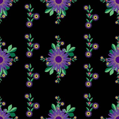 Çiçek deseni, profesyonel, modern, renkli, pürüzsüz ve zarif tasarımlarınız, arka planınız ve dokunuz için tamamen katmanlı, iyi düzenlenmiş ve düzenlenebilir bir şablondur.