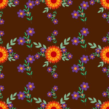 Çiçek deseni, profesyonel, modern, renkli, pürüzsüz ve zarif tasarımlarınız, arka planınız ve dokunuz için tamamen katmanlı, iyi düzenlenmiş ve düzenlenebilir bir şablondur.