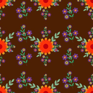 Çiçek deseni, profesyonel, modern, renkli, pürüzsüz ve zarif tasarımlarınız, arka planınız ve dokunuz için tamamen katmanlı, iyi düzenlenmiş ve düzenlenebilir bir şablondur.