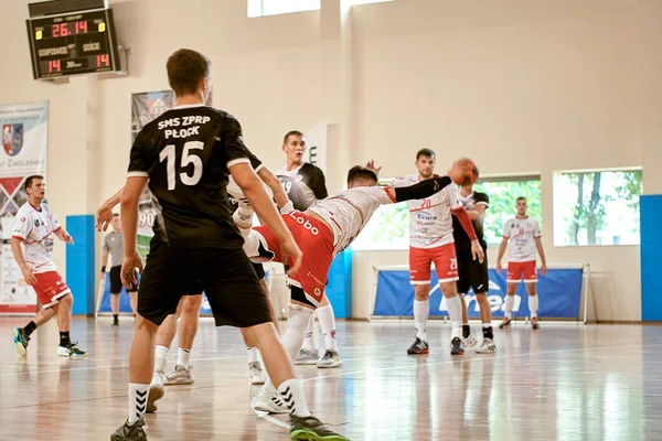 Zwolen Polen Oktober 2021 Handbollsmatch Första Ligan Mellan Enea Orleta — Stockfoto