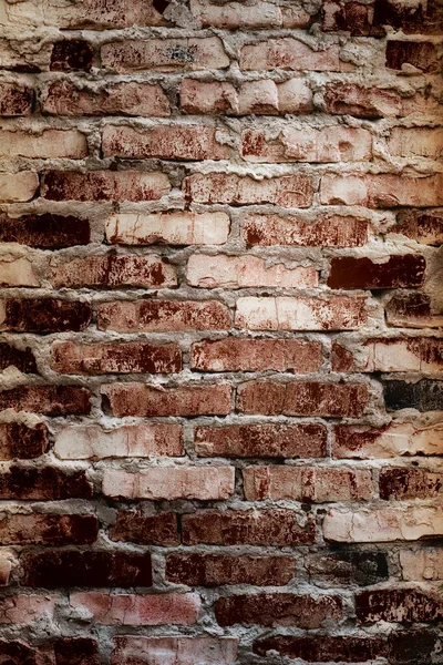 Grunge Baksteen Achtergrond Verweerd Oppervlak Shabby Verlaten Oude Brickwall Voor — Stockfoto