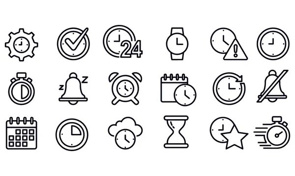 Time Line Icons Vector Design — Stock Vector