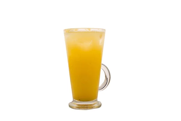 Passion Fruit Soda Drink Served Mug Isolated Plain White Background — Foto Stock