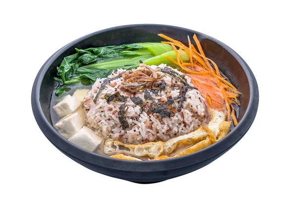 Quinoa Multi Grain Seaweed Porridge Served Dish Isolated Plain White — Stok Foto