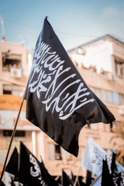 Bu İslam Devleti Siyah Sancak veya Hizb ut-Tahrir bayrağı