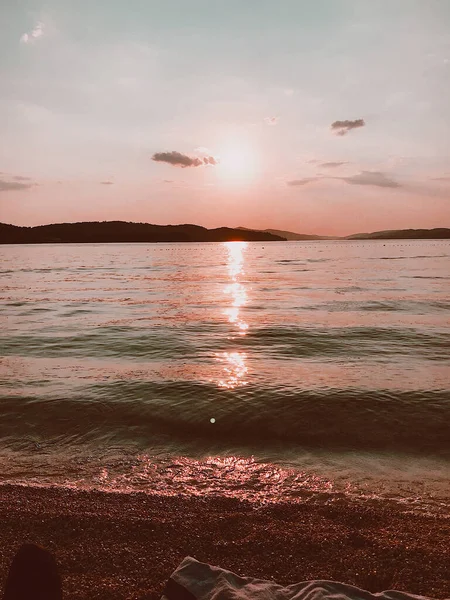 Trogir Chorvatsko Západ Slunce Léto — Stock fotografie