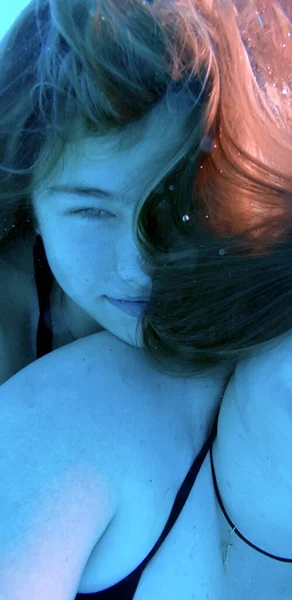 Υποβρύχια Φωτογράφιση Νεαρών Κοριτσιών — Φωτογραφία Αρχείου