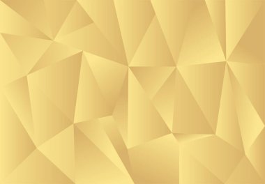 İllüstrasyon, geometrik arka plan, altın tonları. Üçgenli soyut arkaplan