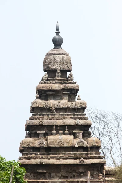 Hinduistický Chrám Mahabalipuram Pobřeží Chrám Tamilnadu Indie — Stock fotografie