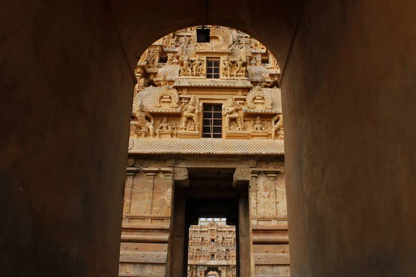 Entré Thanjavur Brihadiswara Temple Tamil Nadu Indienbyggd 1000 Chola King — Stockfoto