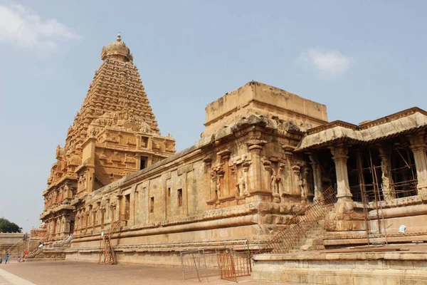 Landskap Thanjavur Brihadisvara Temple Tanjore Tamilnadu Indien — Stockfoto