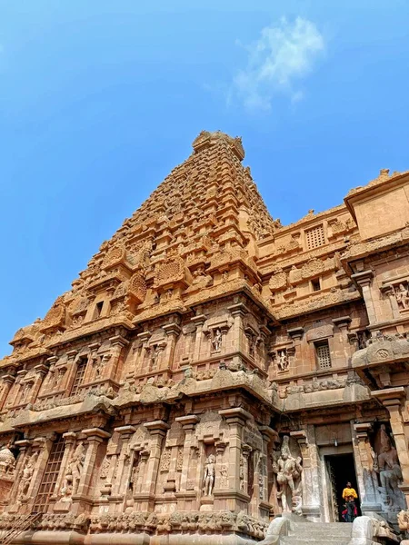 High Angle View Thanjavur Brihadivara Temple Big Temple Thanjai Periya — Stockfoto