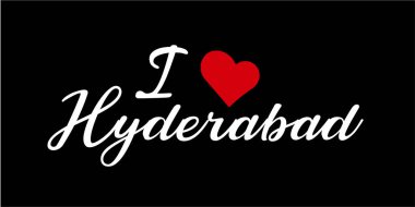 Hyderabad kaligrafi vektör illüstrasyonuna bayılırım.