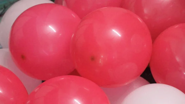 Red and White Balloons decoration in party