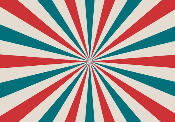 retro güneş patlaması arka planında mavi ve kırmızı ışınlar