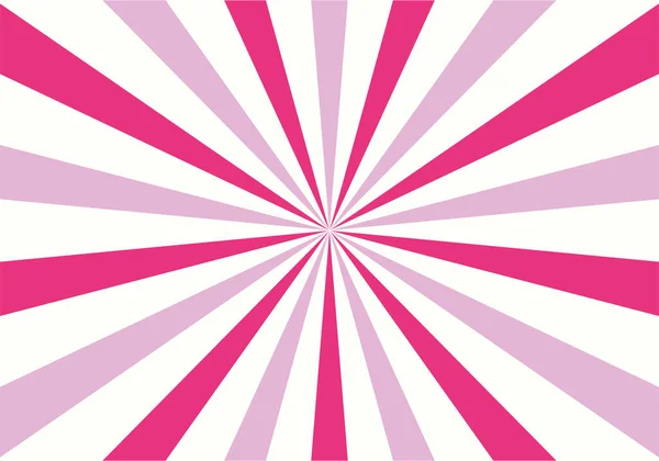 Pink Sunburst Background Rays — стоковый вектор