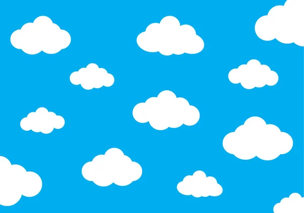 seamless pattern of clouds vector illustration