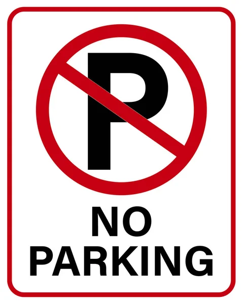 No parking sign board vector illustration