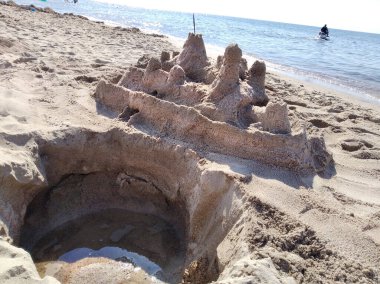 Baltık Denizi 'ndeki kumdan kale