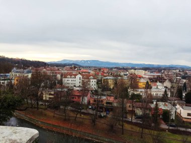 Yukarıdan Çek Cieszyn 'in görüntüsü