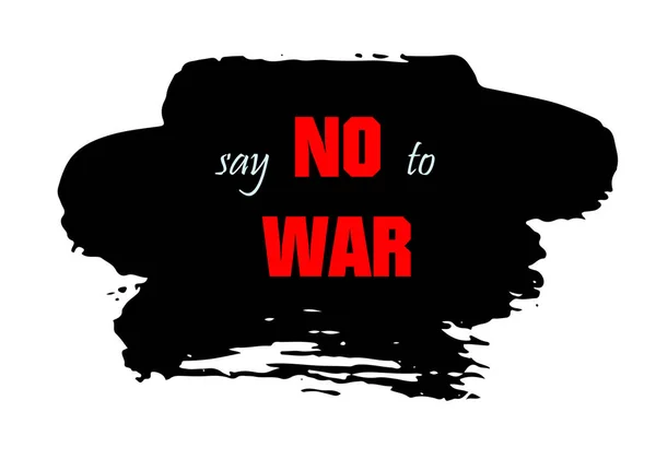 Say War Inscription Doodle Handwritten Theme World Peace Pacifism Flyers — Stock Photo, Image