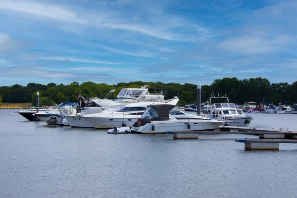 Reindersmeer Maasduinen Juni 2022 Boten Bergen Noord Limburg Nederland — Stockfoto