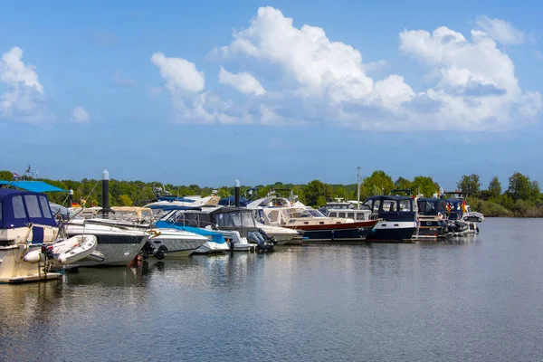 Reindersmeer Maasduinen Netherlands June 2022 Boats Bergen Noord Limburg Netherlands — Stock Photo, Image