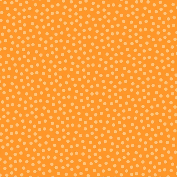 Polka Prickar Orange Bakgrund Polka Dot Sömlöst Mönster För Tapeter — Stockfoto