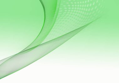 Abstract background waves. White and green abstract background for wallpaper oder business card