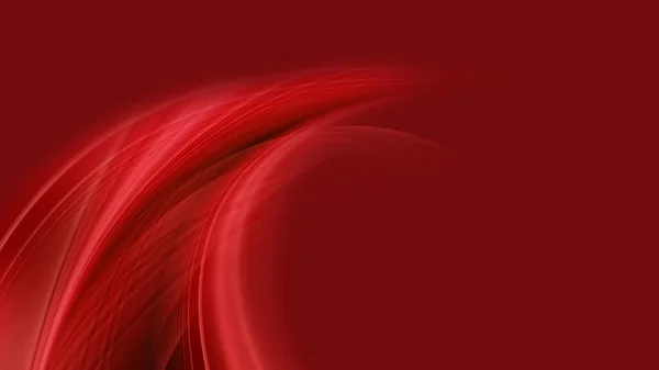 Fundo Vermelho Abstrato Com Linhas Brilhantes Lisas — Fotografia de Stock