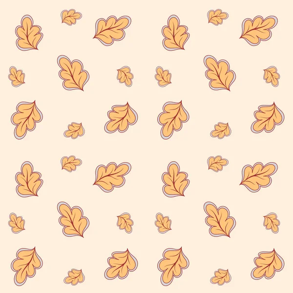 Seamless background with leaf doodles, bright background. Luxury pattern for creating textiles, wallpaper, paper. Vintage. Romantic floral Illustration