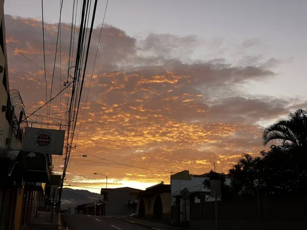 Pôr Sol Costa Rica — Fotografia de Stock